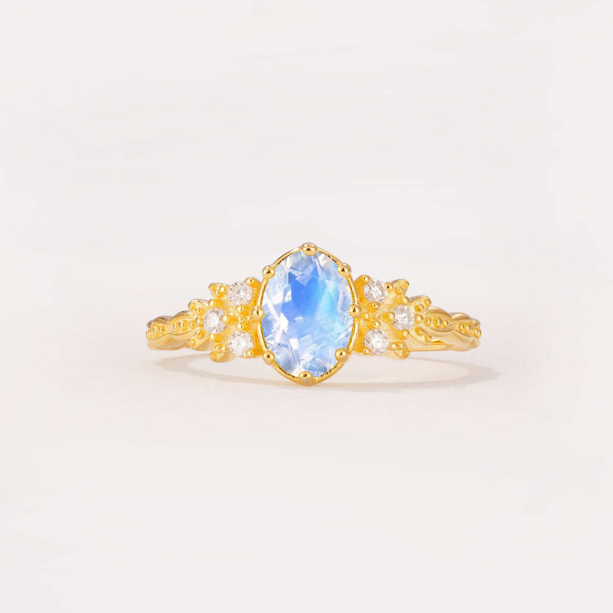 ML07048 Moonstone Ring - Yellow-Gold
