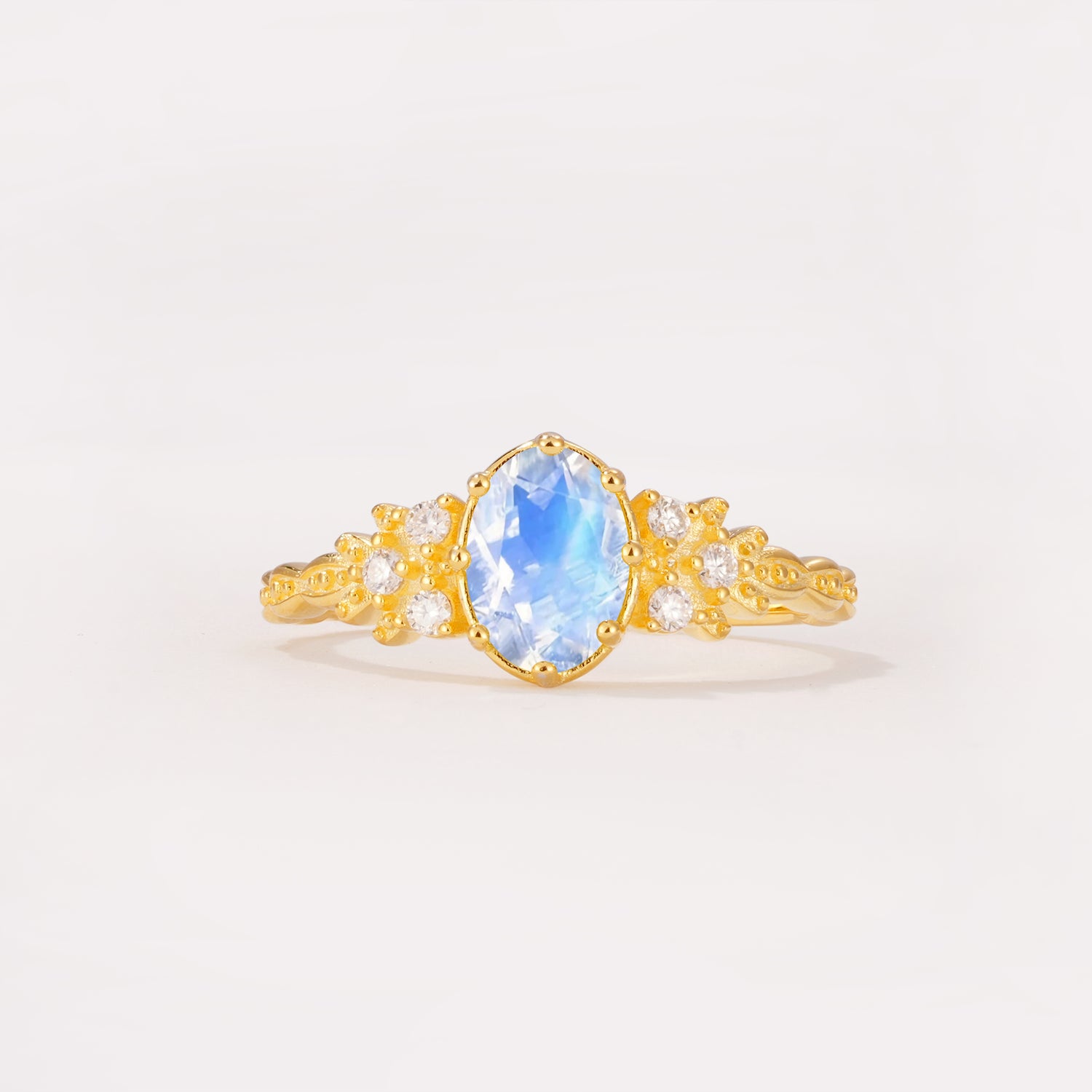 ML07048 Moonstone Ring - Yellow-Gold