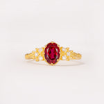 ML07048 Ruby Ring - Yellow-Gold