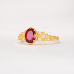 ML07048 Ruby Ring - White-Gold
