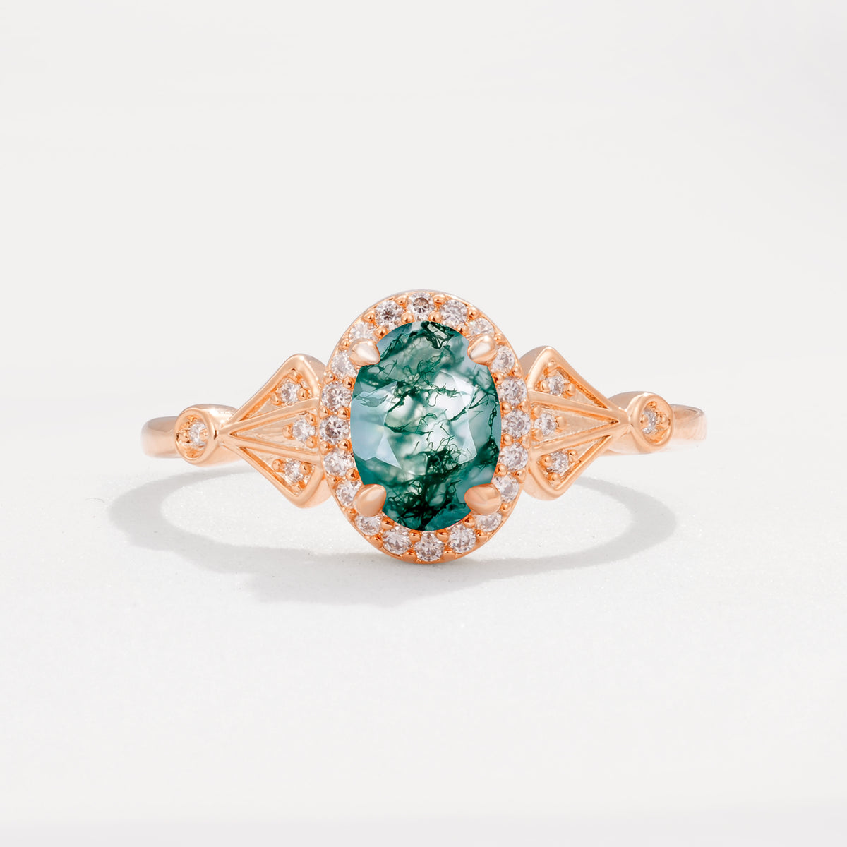 ML07052 Moss Agate Ring - Additional view
