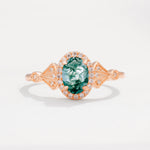 ML07052 Moss Agate Ring - Additional view