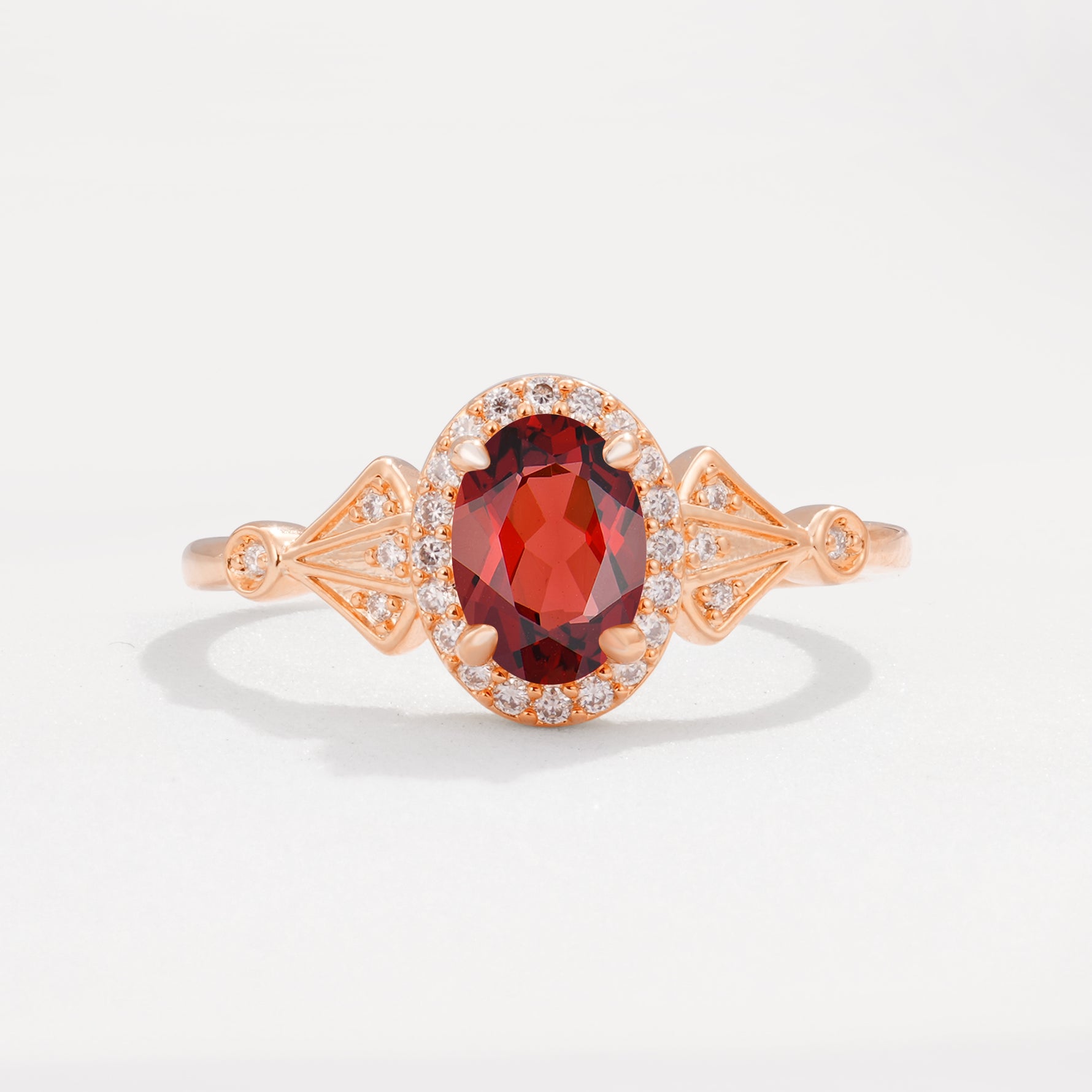 ML07052 Garnet Ring - Additional view