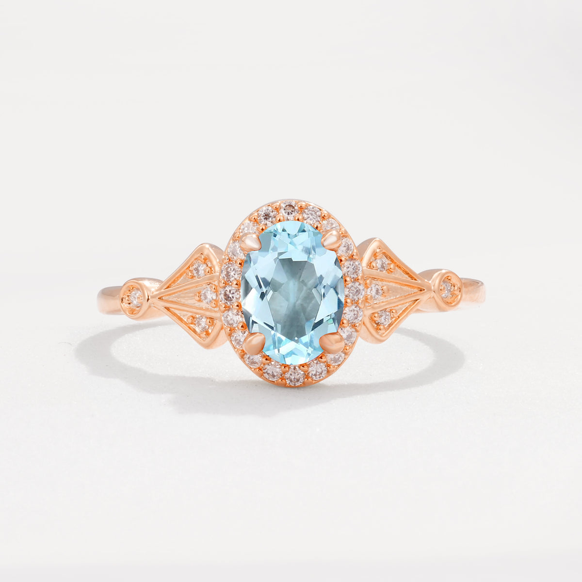 ML07052 Aquamarine Ring - Additional view