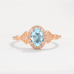 ML07052 Aquamarine Ring - Additional view