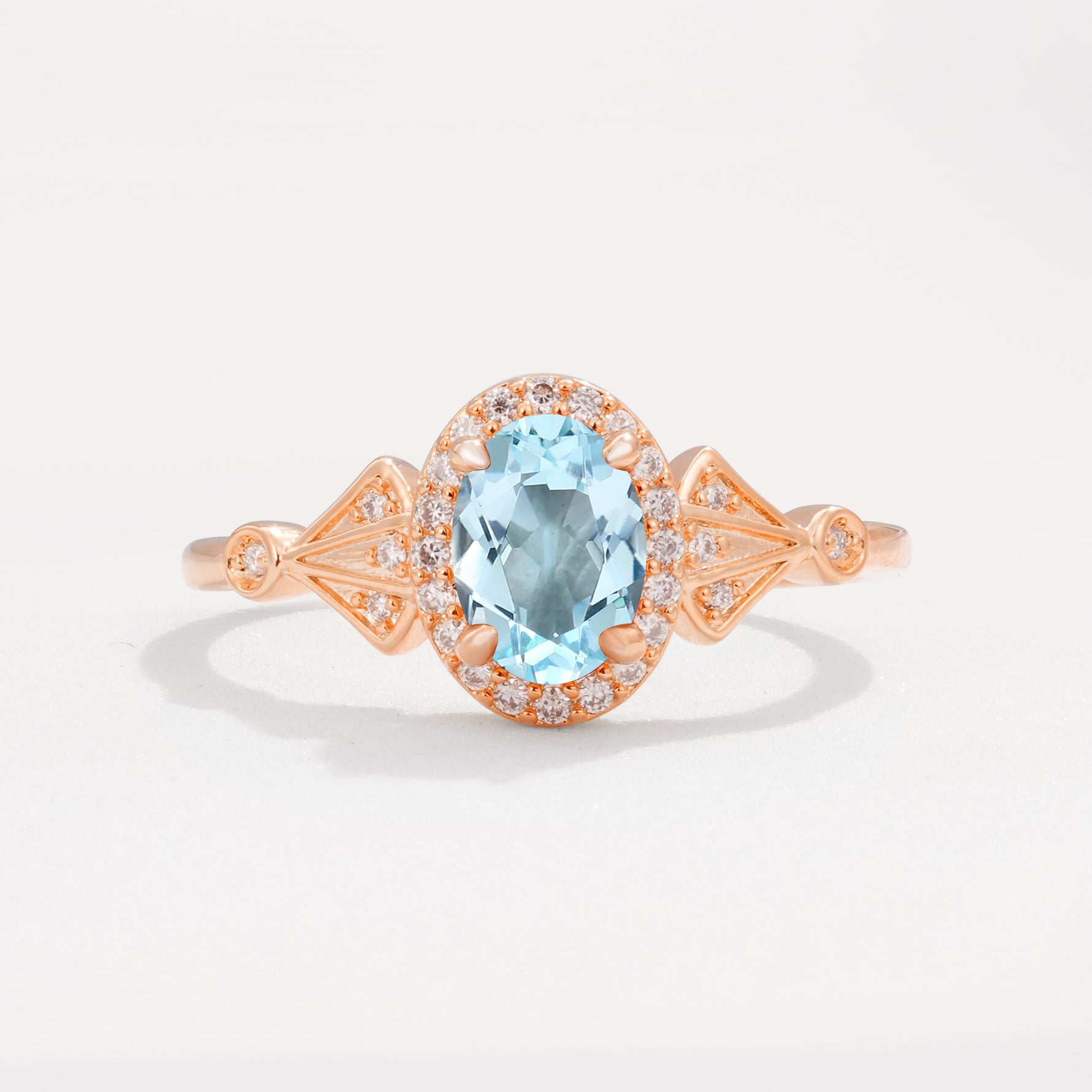 ML07052 Aquamarine Ring - Additional view
