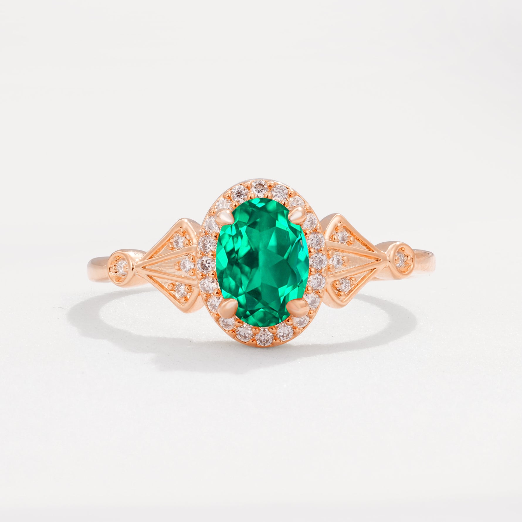 ML07052 Emerald Ring - Additional view