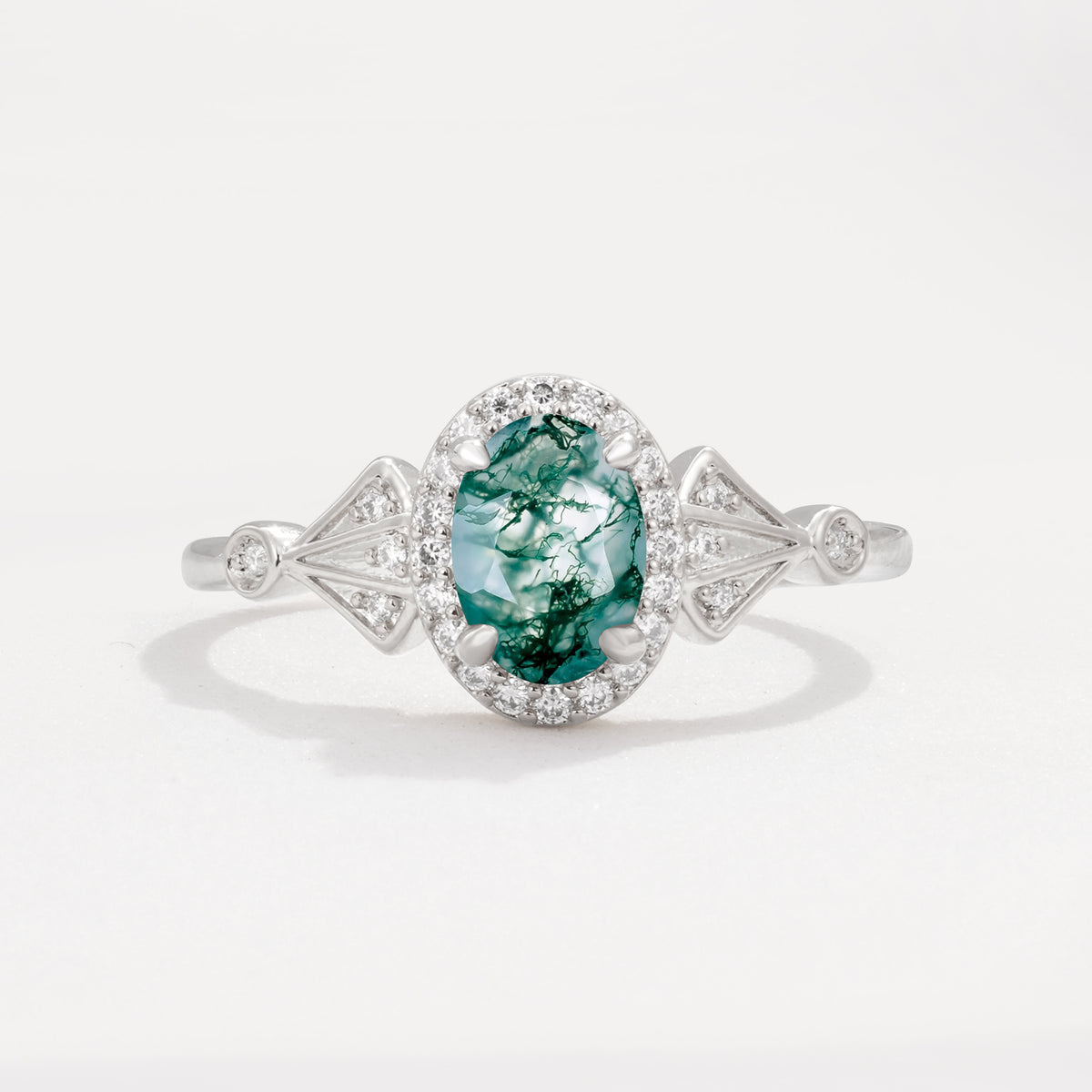 ML07052 Moss Agate Ring - Additional view