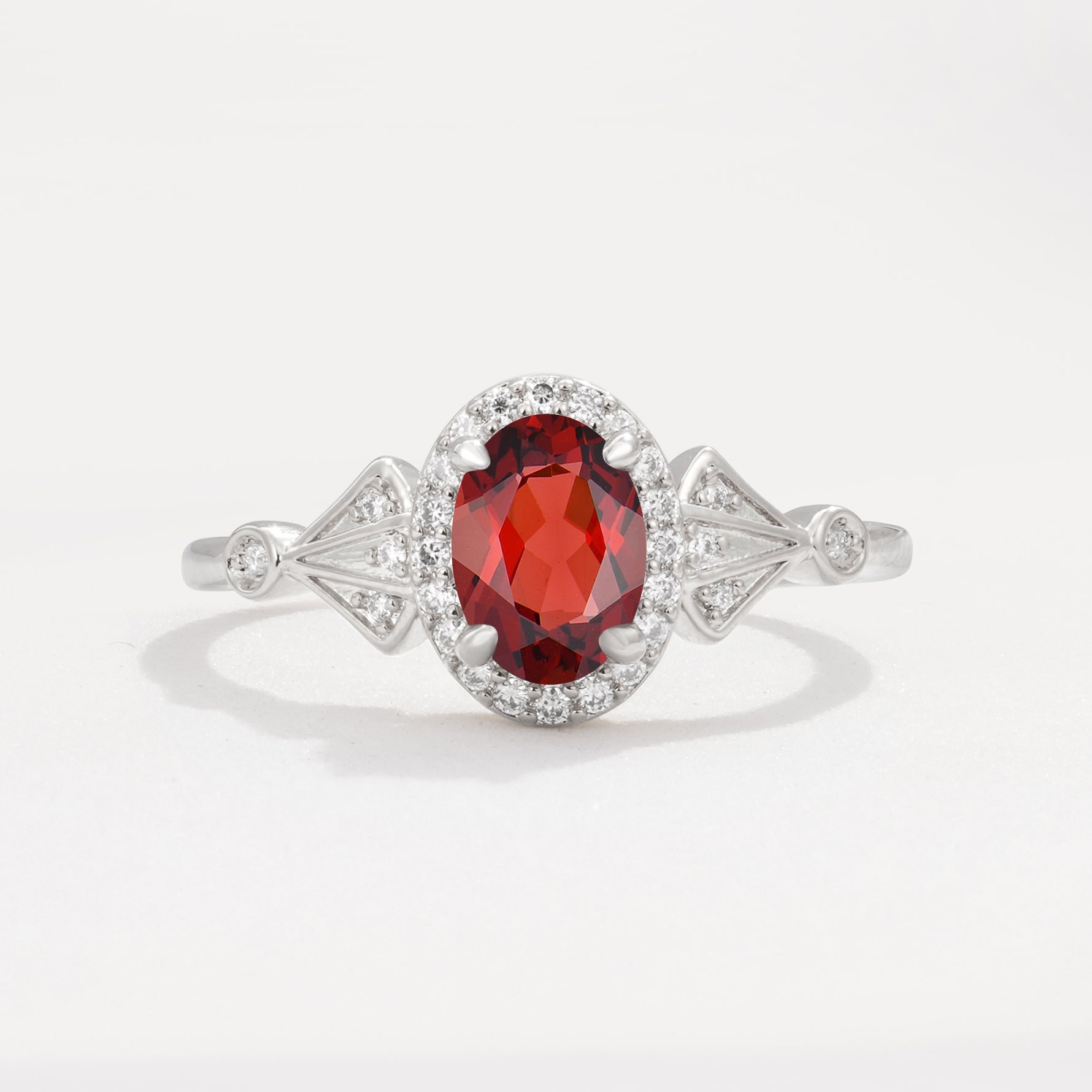 ML07052 Garnet Ring - Additional view