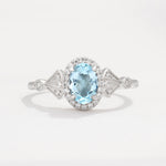 ML07052 Aquamarine Ring - Additional view