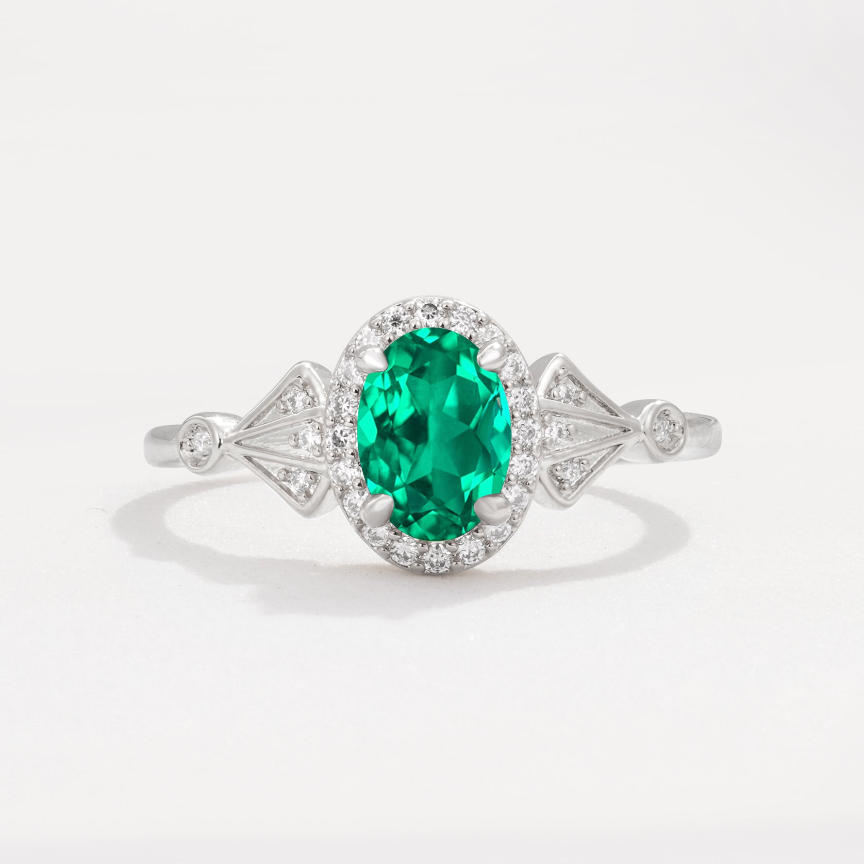 ML07052 Emerald Ring - Additional view