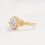 ML07052 Moissanite Ring - White-Gold
