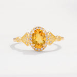 ML07052 Citrine Ring - Yellow-Gold
