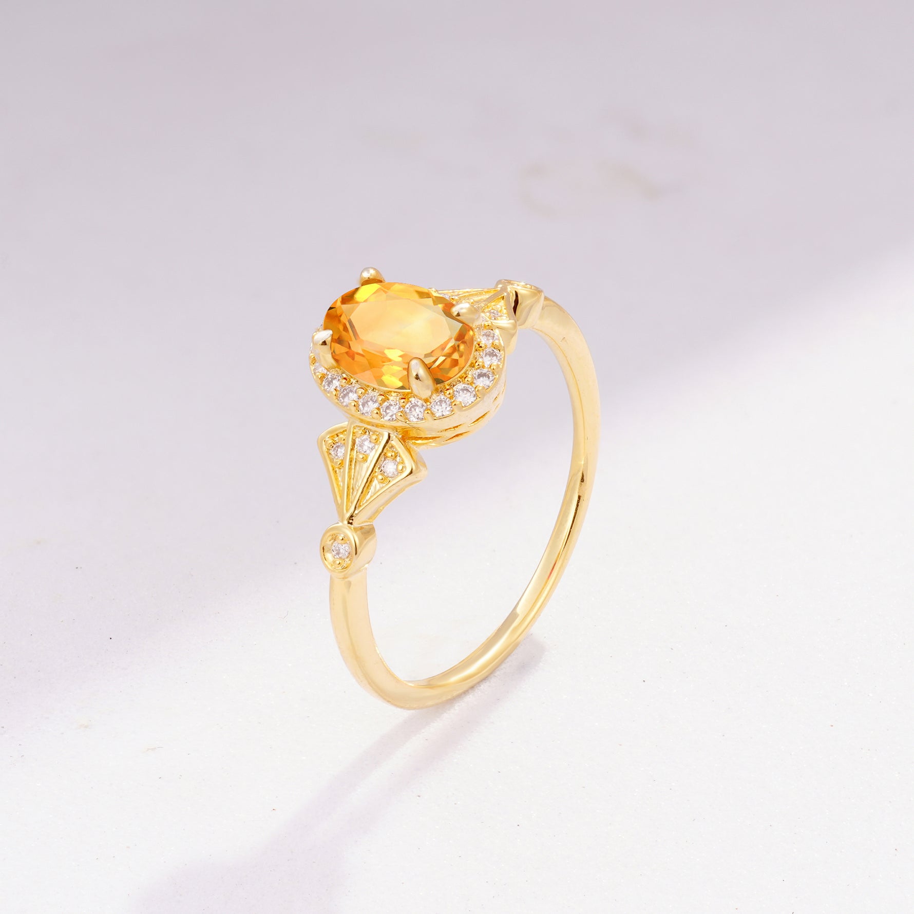 ML07052 Citrine Ring - Additional view