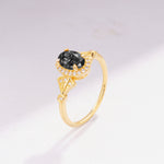 ML07052 Black Rutilated Quartz Ring - Additional view