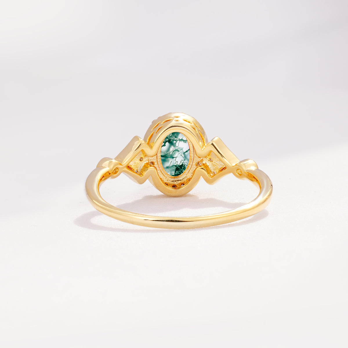ML07052 Moss Agate Ring - Additional view