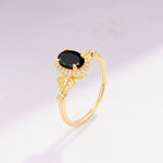 ML07052 Black Onyx Ring - Additional view
