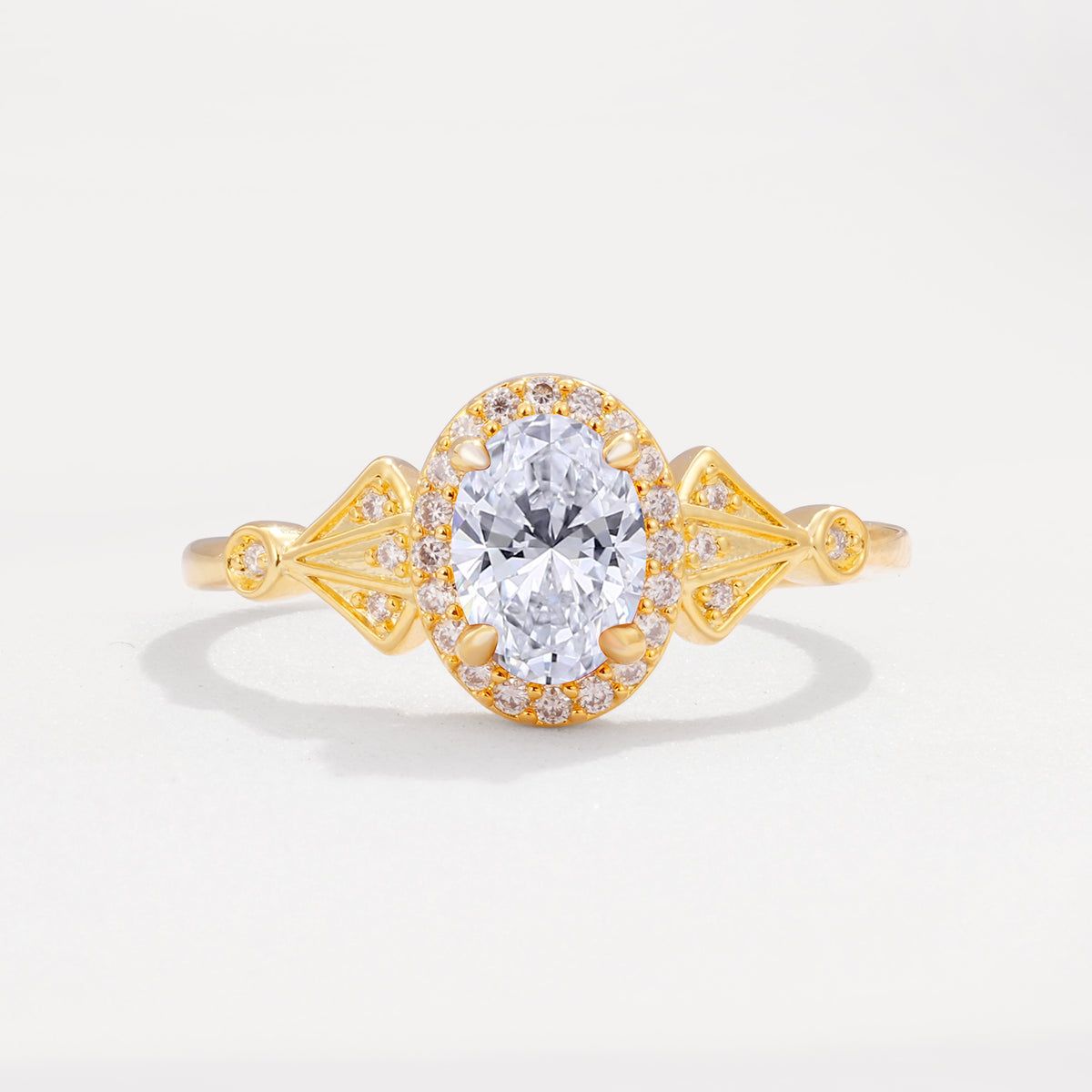 ML07052 Lab Diamond Ring - Yellow-Gold