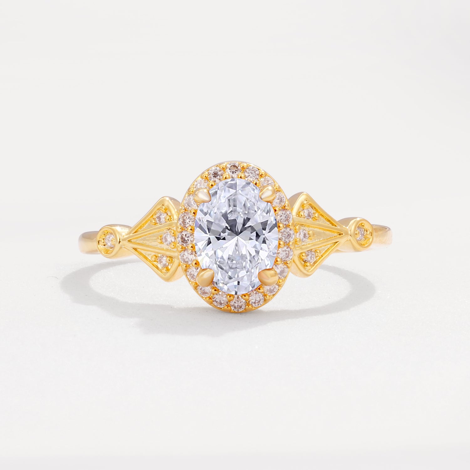 ML07052 Lab Diamond Ring - Yellow-Gold