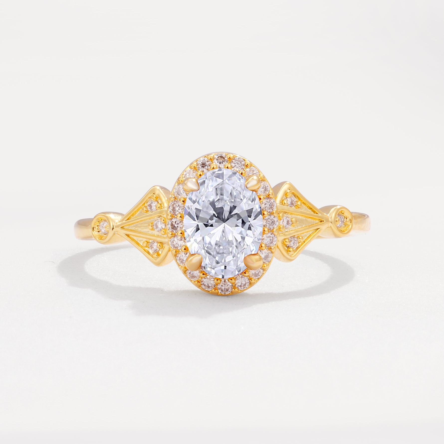 ML07052 Lab Diamond Ring - Yellow-Gold