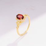 ML07052 Garnet Ring - Additional view