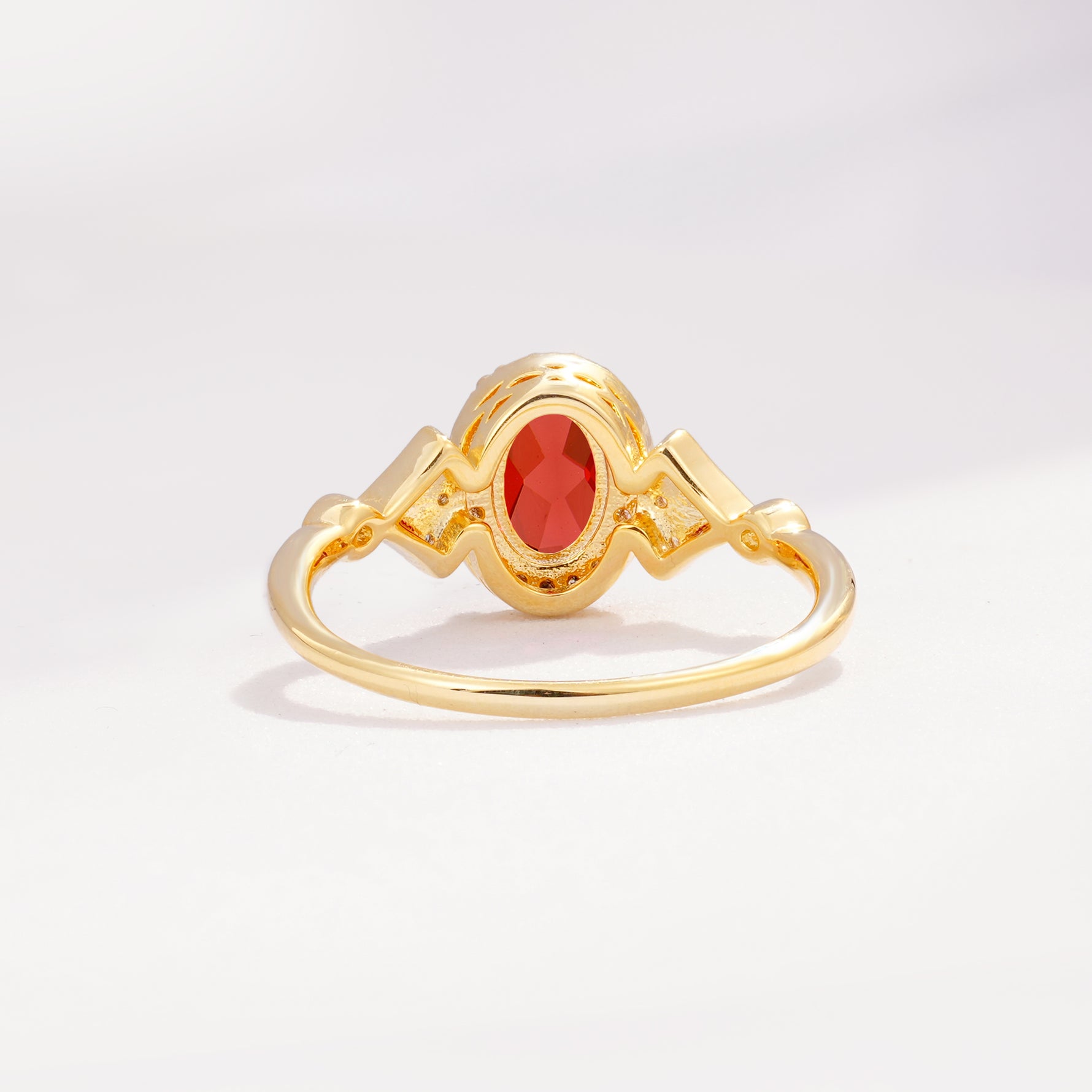ML07052 Garnet Ring - Additional view