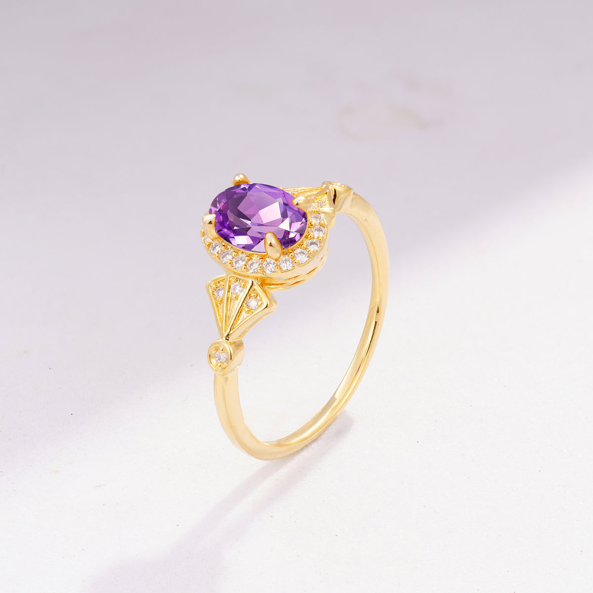 ML07052 Amethyst Ring - Additional view
