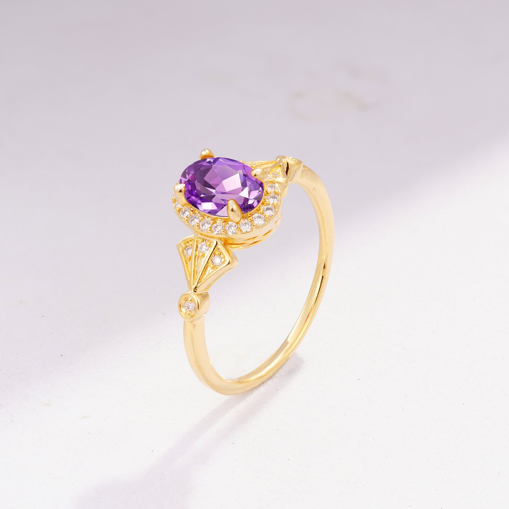 ML07052 Amethyst Ring - Additional view