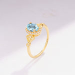 ML07052 Aquamarine Ring - Additional view