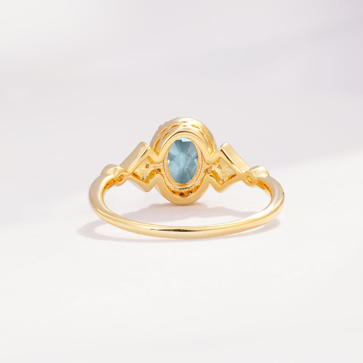 ML07052 Aquamarine Ring - Additional view
