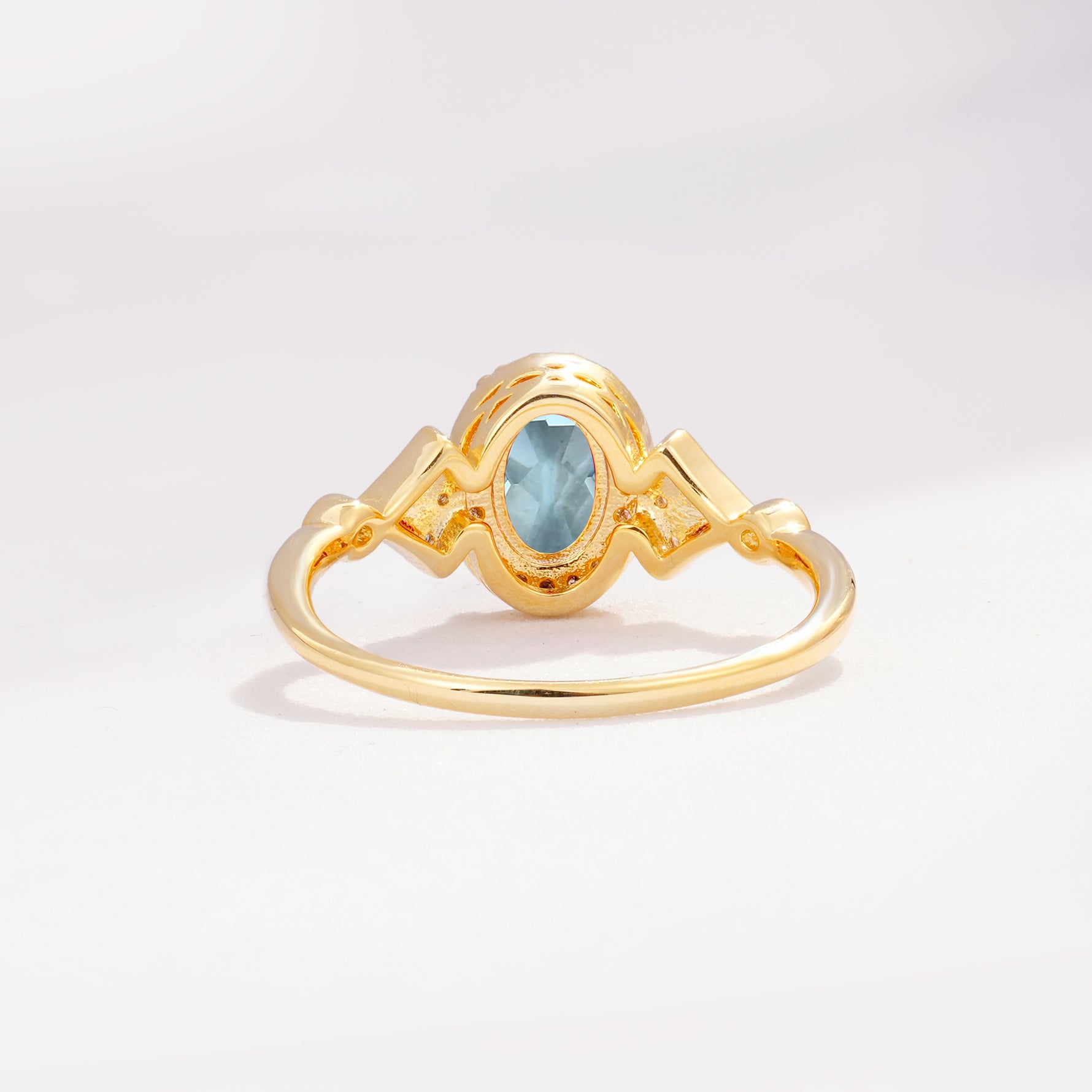 ML07052 Aquamarine Ring - Additional view