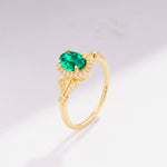 ML07052 Emerald Ring - Additional view