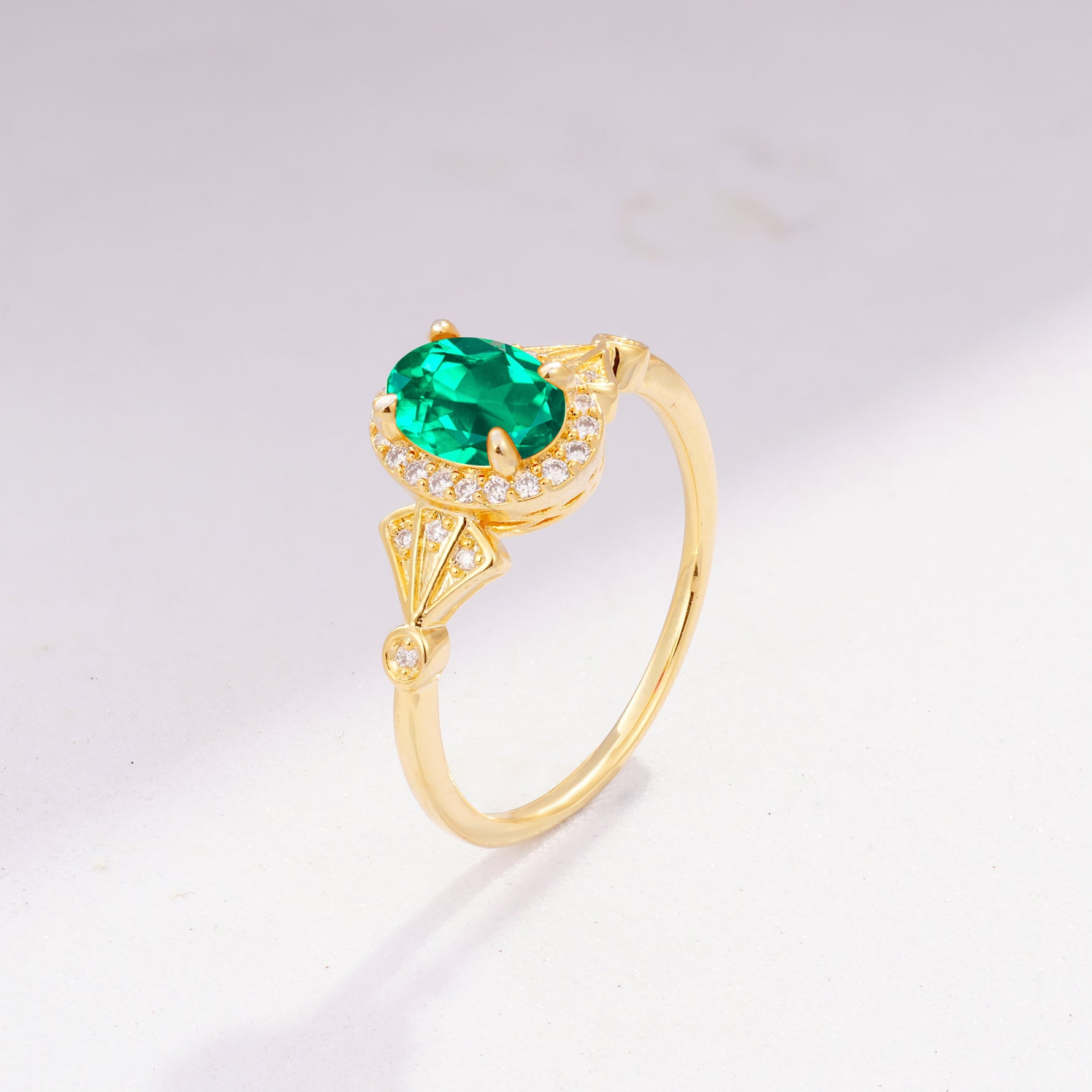 ML07052 Emerald Ring - Additional view