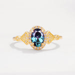 ML07052 Alexandrite Ring - Yellow-Gold