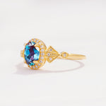 ML07052 Alexandrite Ring - White-Gold