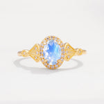 ML07052 Moonstone Ring - Yellow-Gold