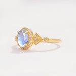 ML07052 Moonstone Ring - White-Gold