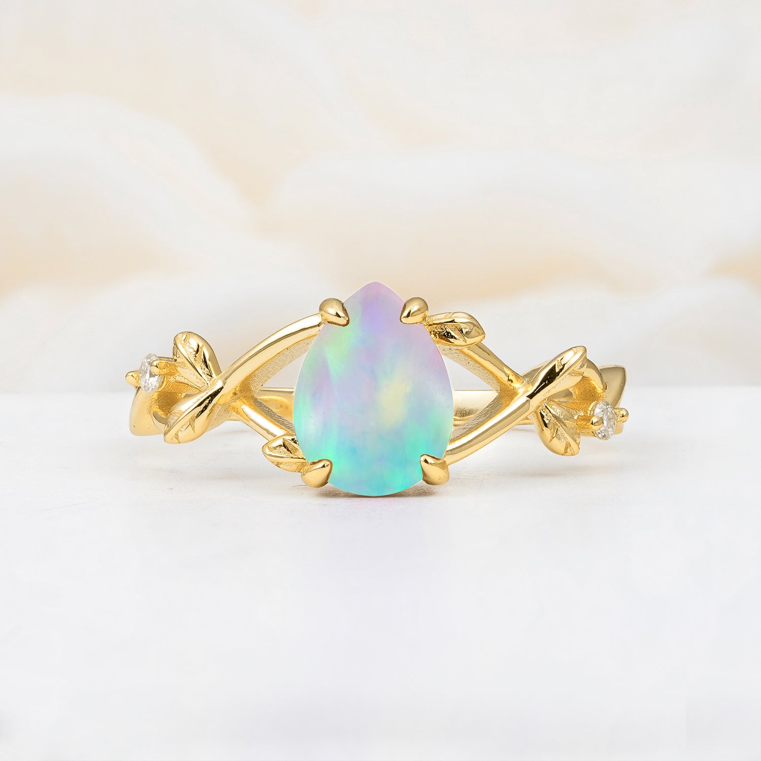 ML07054 Fire Opal Ring - Additional view