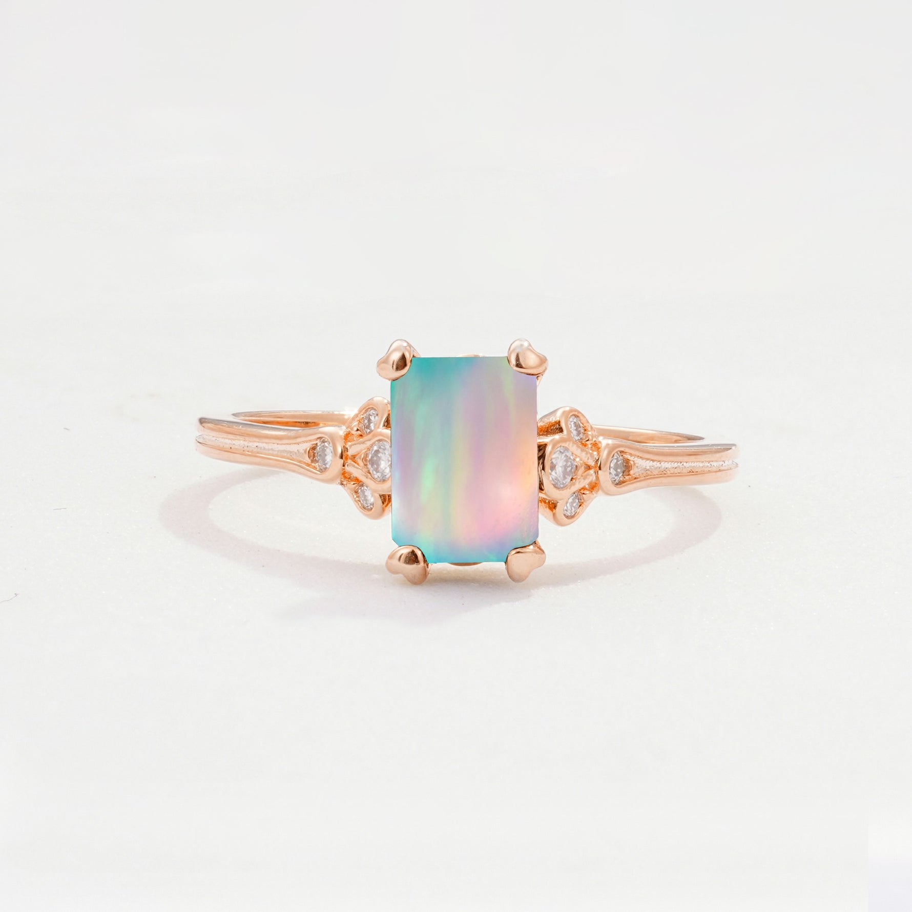 ML07055 Fire Opal Ring - Additional view