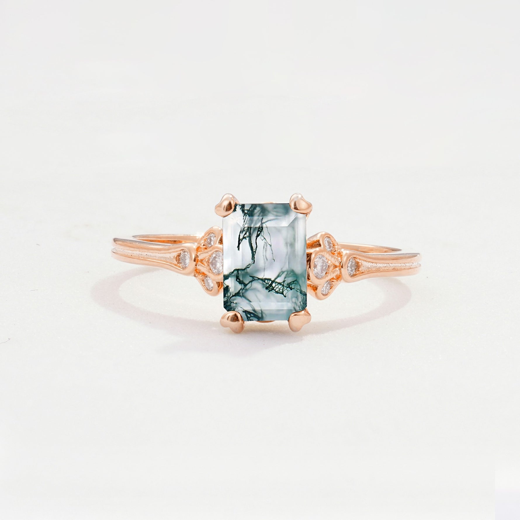 ML07055 Moss Agate Ring - Additional view