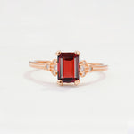 ML07055 Garnet Ring - Additional view