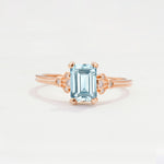 ML07055 Aquamarine Ring - Additional view