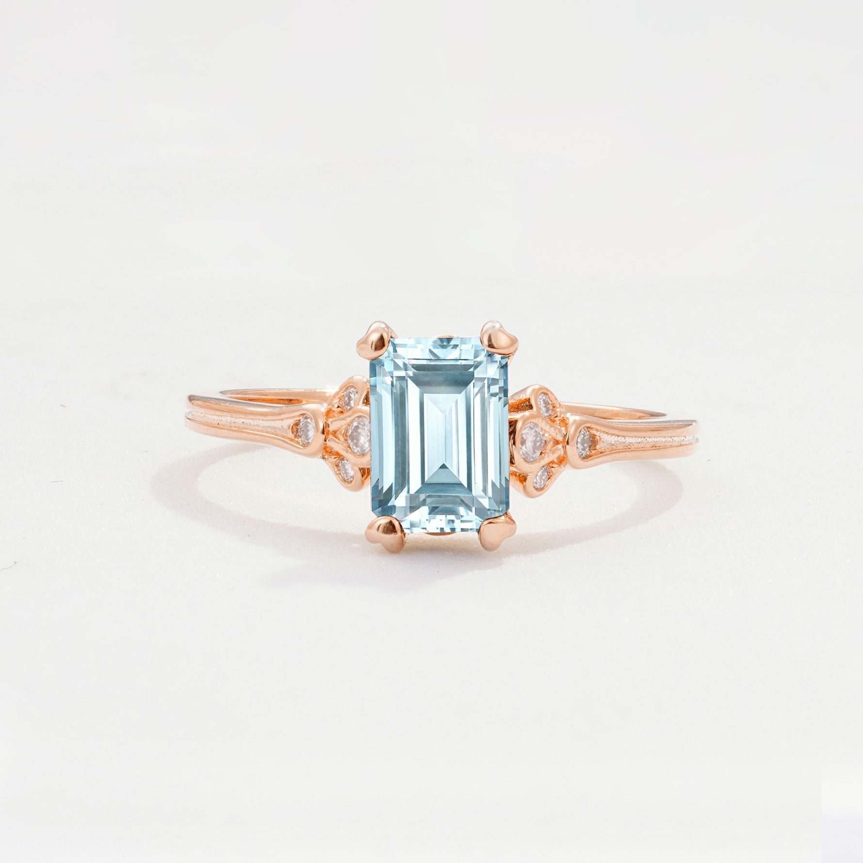 ML07055 Aquamarine Ring - Additional view