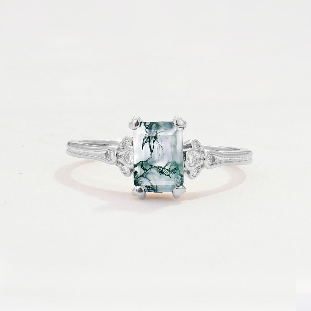 ML07055 Moss Agate Ring - Additional view