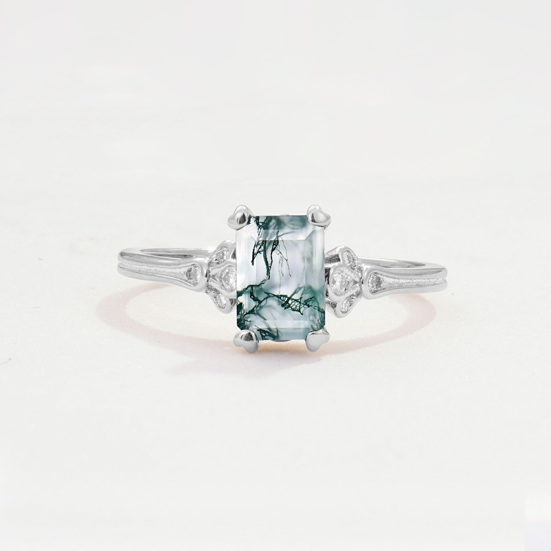 ML07055 Moss Agate Ring - Additional view