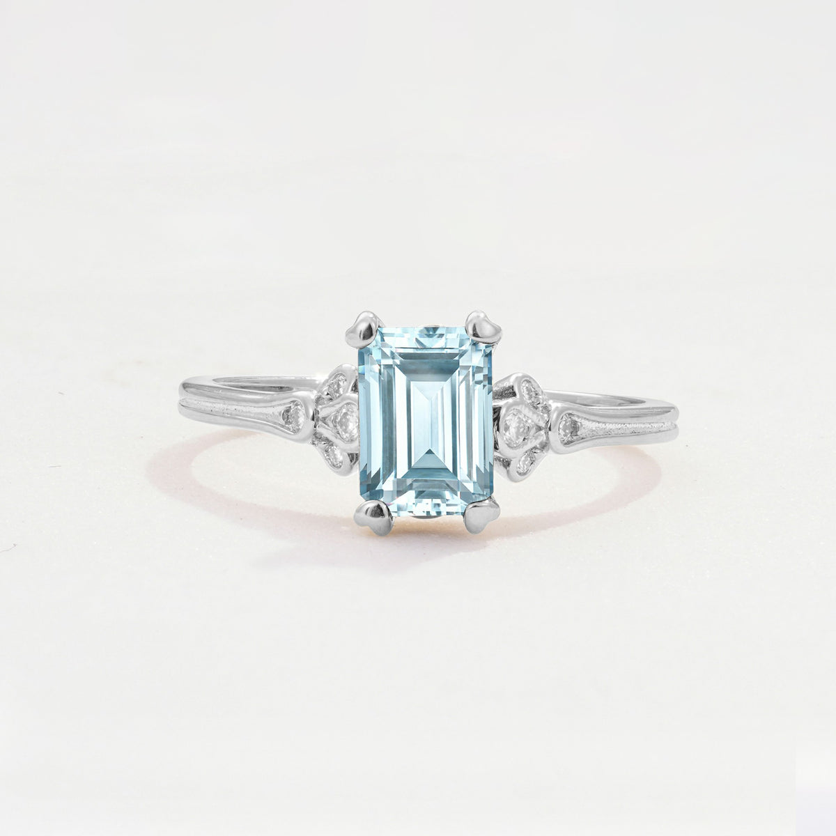 ML07055 Aquamarine Ring - Additional view