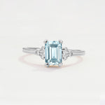 ML07055 Aquamarine Ring - Additional view