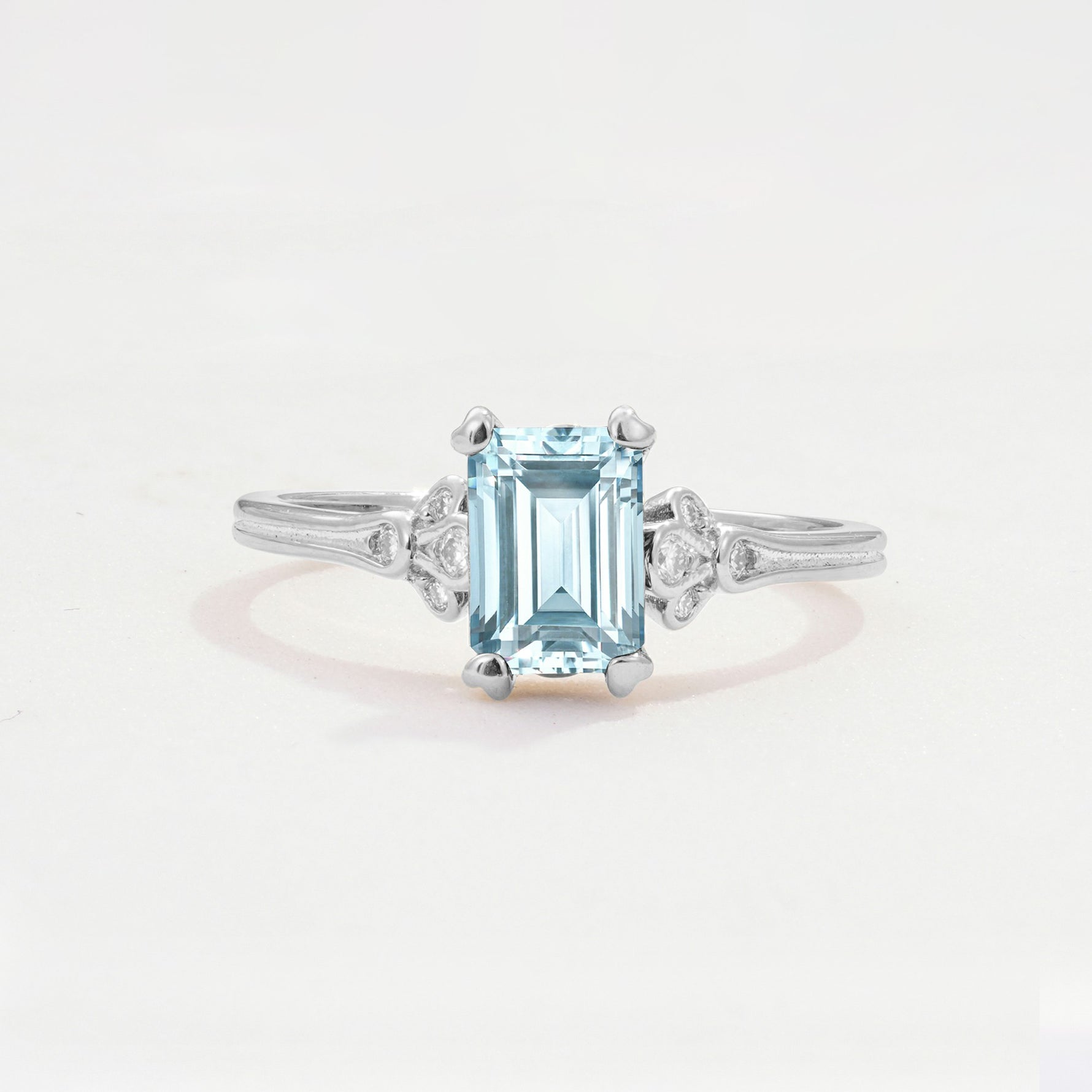 ML07055 Aquamarine Ring - Additional view