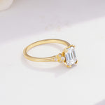 ML07055 Moissanite Ring - White-Gold