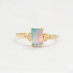 ML07055 Fire Opal Ring - Yellow-Gold